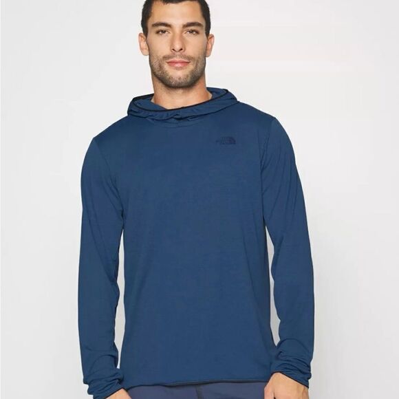 The North Face Belay Sun highneck beach Shady Blue Hoodie Hooded sweatshirt swim - Picture 1 of 11